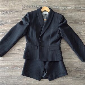 Tahari Black Tailored Suit Set with Notched Lapels